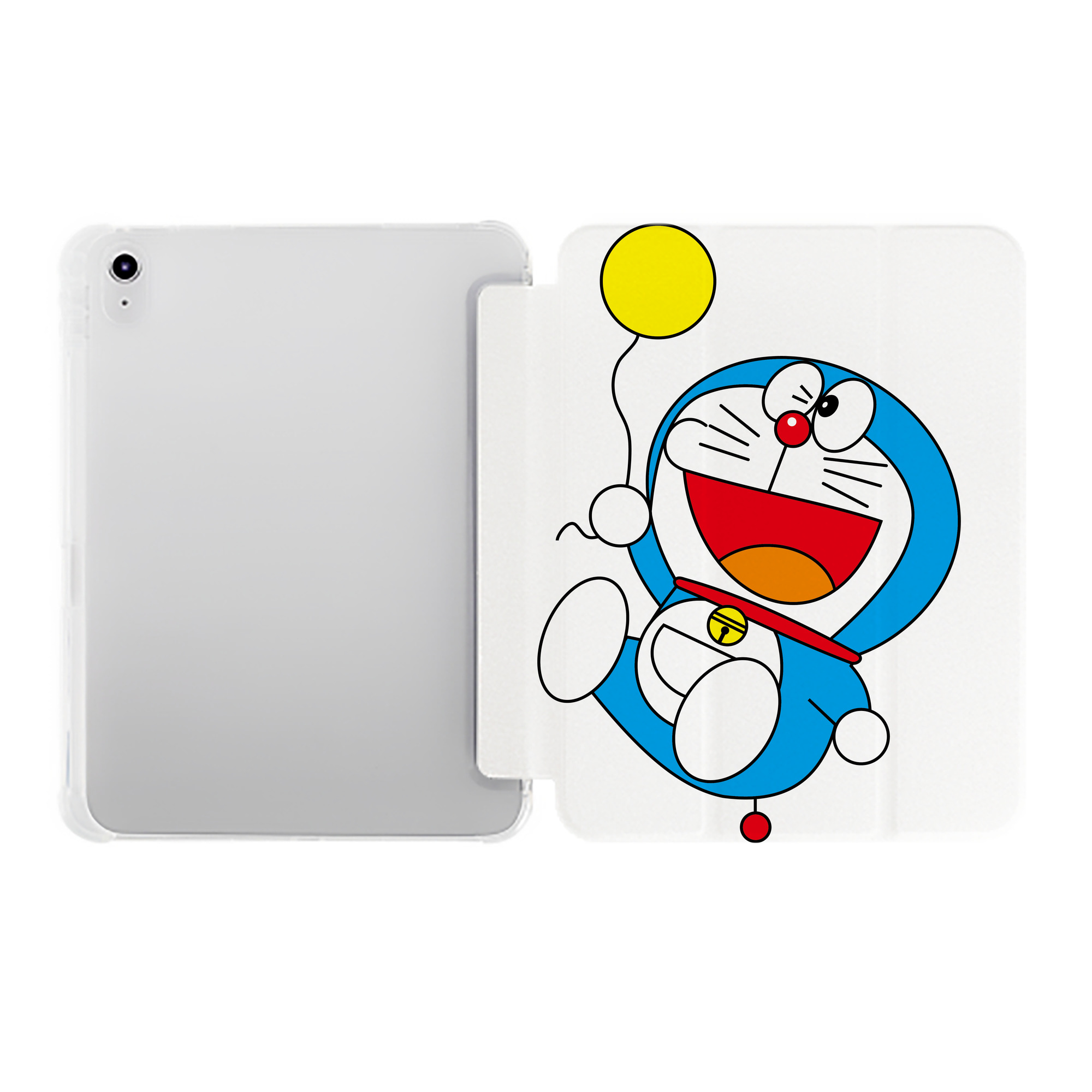 （画像用） ドラえもん Doraemon IPad ケース ペン収納付き 三つ折りスタンド PUレザー×シリコン 対応機種9.5/10.5/10.9インチ